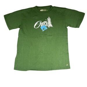 ONeill Youth XL/Men's Small Graphic T-Shirt Green Short Sleeve Crewneck Logo